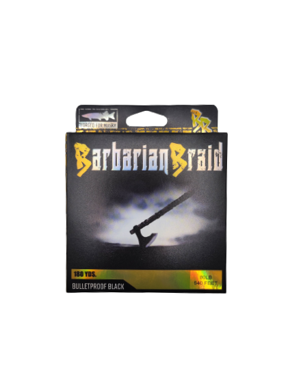 Barbarian Braid - Gold 50Lbs - 1000 YDS – Figure 8 - Musky Shop