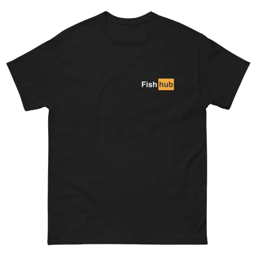 T-shirt noir Fish hub