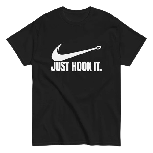 T-shirt Noir Just Hook It. 