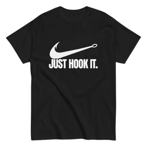 T-shirt Black Just Hook It.